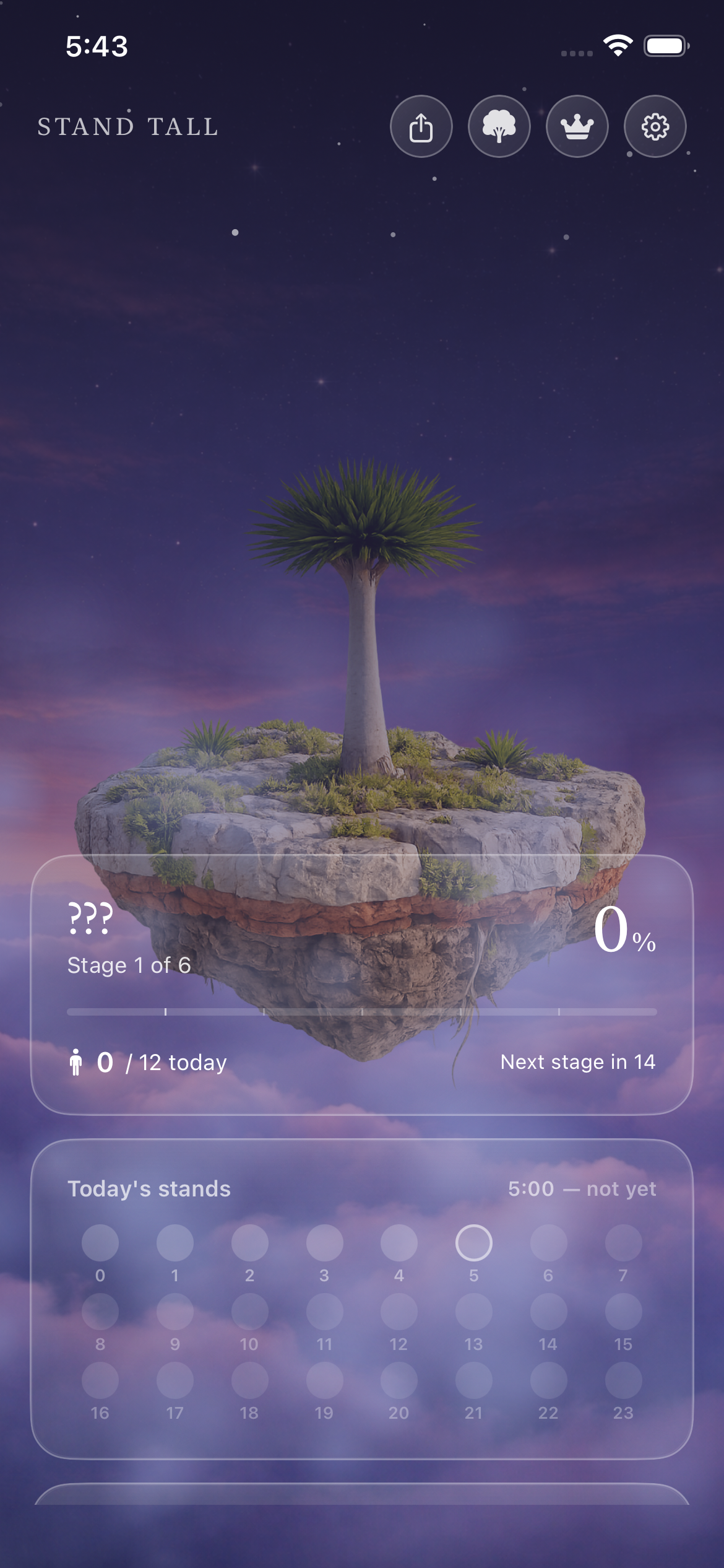 Stand Tall スクリーンショット 夜の竜血樹